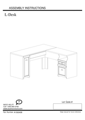 BUSH FURNITURE L-Desk Manual Del Usuario