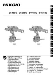 HIKOKI DV 18DC Instrucciones De Manejo