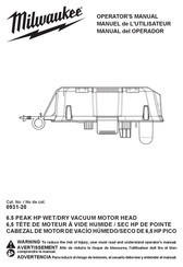 Milwaukee 0931-20 Manual Del Operador