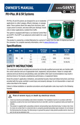 Little Giant Pit+Plus JR & SR Manual Del Propietário