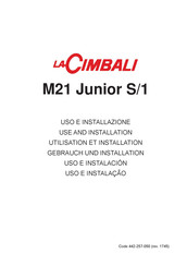 LaCimbali M21 JUNIOR S/1 Traducción De Instrucciones Originales