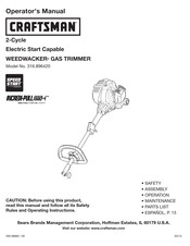 Craftsman WEEDWACKER 316.896420 Manual Del Operador