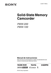 Sony PMW-200 Manual De Instrucciones