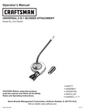 Craftsman 316.794450 Manual Del Operador