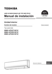 Toshiba MMK-UP0361HP-E Manual De Instalación