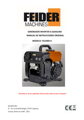 FEIDER Machines FG1600i-A Manual De Instrucciones Original