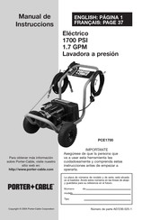 Porter Cable PCE1700 Manual De Instruccions