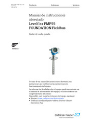 Endress+Hauser Levelflex FMP55 FOUNDATION Fieldbus Manual De Instrucciones Abreviado