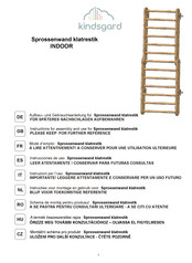 kindsgard klatrestik INDOOR Instrucciones De Uso