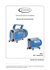 vacuubrand MD 1 Manual De Funcionamiento