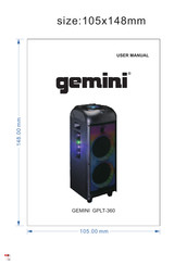 Gemini GPLT-360 Manual Del Usuario