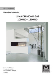 M Design LUNA DIAMOND GAS 1000 RD Manual De Instalación