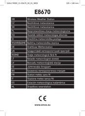 Emos E8670 Manual De Instrucciones