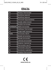 Emos E8636 Manual De Instrucciones