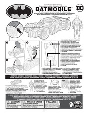 Spinmaster DC Batmobile Manual Del Usuario