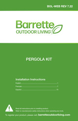 Barrette PERGOLA KIT Instrucciones De Instalación