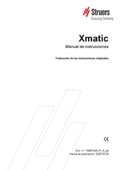 Struers Xmatic Manual De Instrucciones