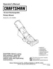 Craftsman 247.370480 Manual Del Operador