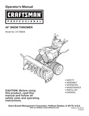 Craftsman professional 247.88848 Manual Del Operador