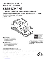 Craftsman 315.CH2020 Manual Del Operador