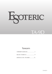 Esoteric TA-9D Manual Del Usuario