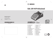 Bosch GAL18V-40 Manual Original