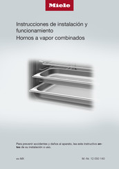 Miele DGC 7870 X Instrucciones De Instalación Y Funcionamiento