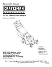 Craftsman 247.887761 Manual Del Operador