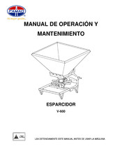 Famaq V600 Manual De Operación Y Mantenimiento