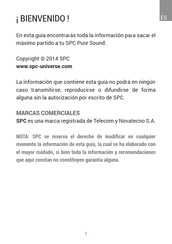 SPC Pure Sound Manual Del Usuario