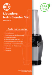 MasterChef Nutri-Blender Max MK-NB-2C Guía De Usuario