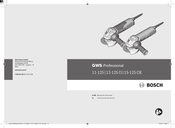 Bosch GWS Professional 11-125 Instrucciones De Servicio