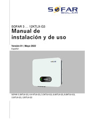 Sofar Solar SOFAR 3.3KTLX-G3 Manual De Instalación Y De Uso