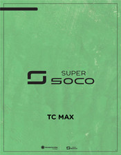 Super SOCO TC MAX Manual Del Usuario