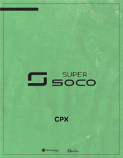 Super SOCO CPX Manual Del Usuario