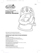 Summer CUDDLE ME MUSICAL BOUNCER Manual Del Usuario