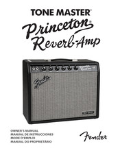 Fender TONE MASTER Princeton Reverb-Amp Manual De Instrucciones