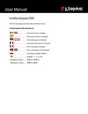 Kingston IronKey Keypad 200 Manual Del Usuario