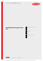 Fronius AB EtherNet/IP Manual De Instrucciones