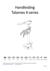 TALAMEX X150 Manual De Instrucciones