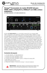 Panduit ATLONA Omega AT-OME-MS52W Guia De Instalacion