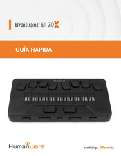 Humanware Brailliant BI 20 X Guía Rápida