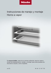 Miele DGC 7440 HC Pro Instrucciones De Manejo Y Montaje