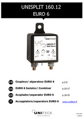 Uniteck UNISPLIT 160.12 EURO 6 Manual De Instrucciones