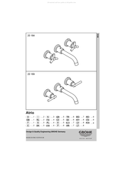 Grohe Atrio 20 169 Manual Del Usuario