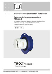 Trox Technik RM-O-3-D Manual De Funcionamiento E Instalacion