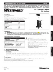 Westward 34NK72 Instrucciones De Funcionamiento Y Manual De Piezas