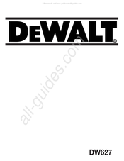 DeWalt DW627 Manual Del Usuario