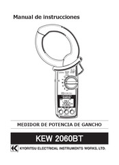 KYORITSU KEW 2060BT Manual De Instrucciones