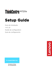 Lenovo ThinkCentre M720e Guía De Configuración